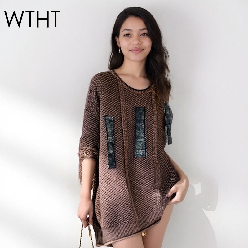 Vintage Fashion Influencer - WTHT винтажные модные женские лоскутные повседневные