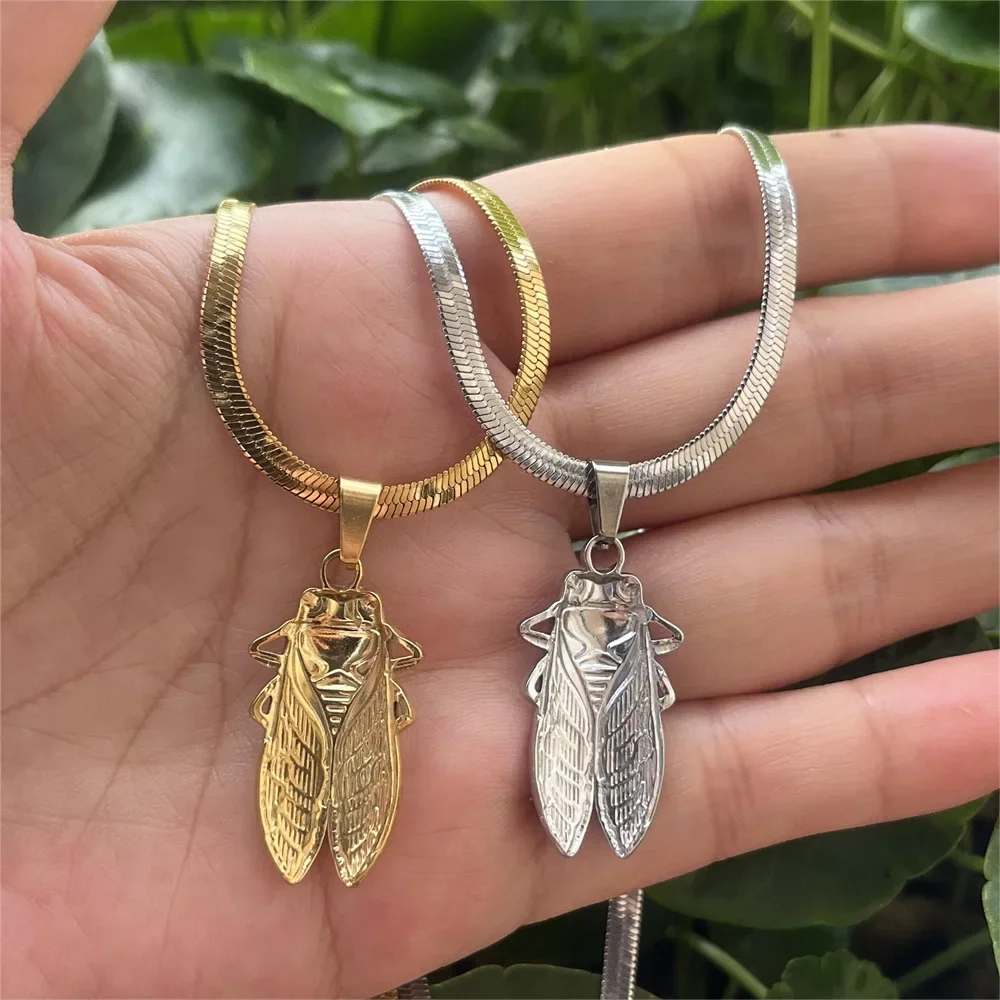 Большая Цикада из нержавеющей  – обзор и цена Vintage Fashion Bug